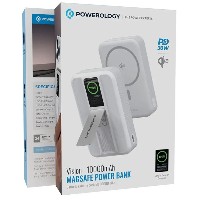 پاوربانک بیسیم 10000 میلی آمپری 30 وات پاورولوجی مدل PPB20910BK - Image 5